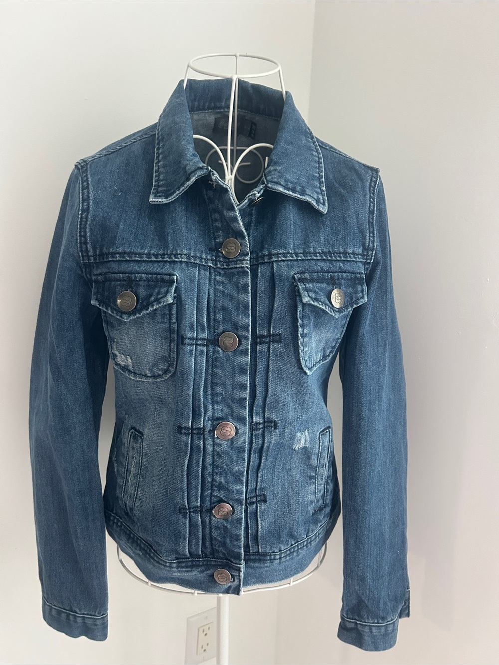 Vintage Costa Blanca Medium Wash Blue Denim Jacket